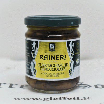 Olive Taggiasche denocciolate in olio - Raineri