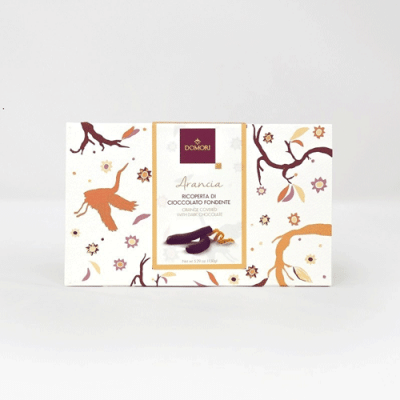 Filetti di arancia ricoperti di cioccolato fondente - Domori