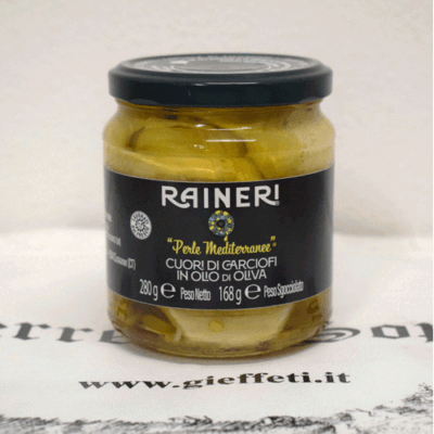 Cuori di Carciofi in olio di oliva "Perle Mediterranee" - Raineri