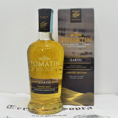 Whisky Earth Five Virtues Series Limited Edition Peated Malt  Tomatin
