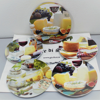 Set 4 piatti  "formaggio" - Easy Life