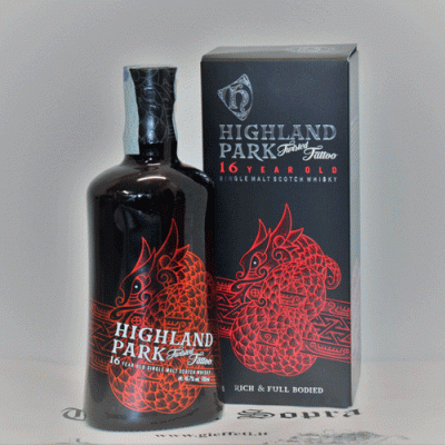Whisky Single Malt 16 Y.O.  "Twisted Tattoo"  Highland Park