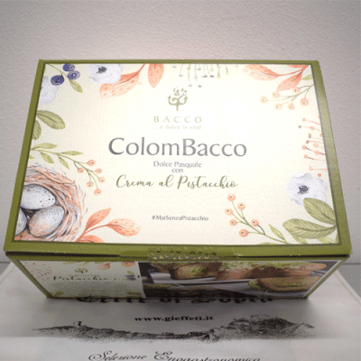 ColomBacco  Dolce Pasquale con crema al Pistacchio