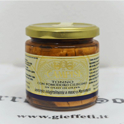 Tonno con Pomodoro Ciliegino in olio di oliva - Campisi